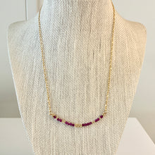 Load image into Gallery viewer, Ruby Bar Necklace