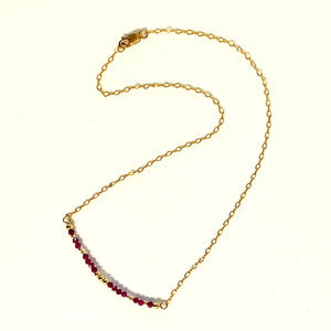 Ruby Bar Necklace