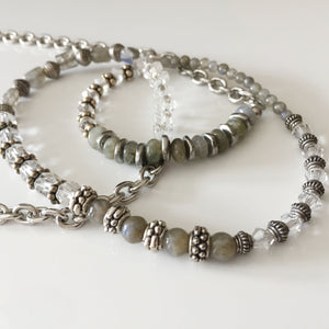 Labradorite and Silver