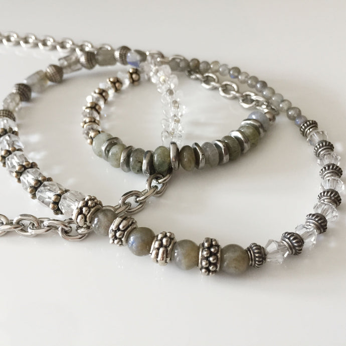 Labradorite and Silver