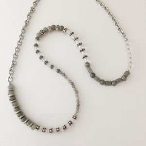 Labradorite and Silver
